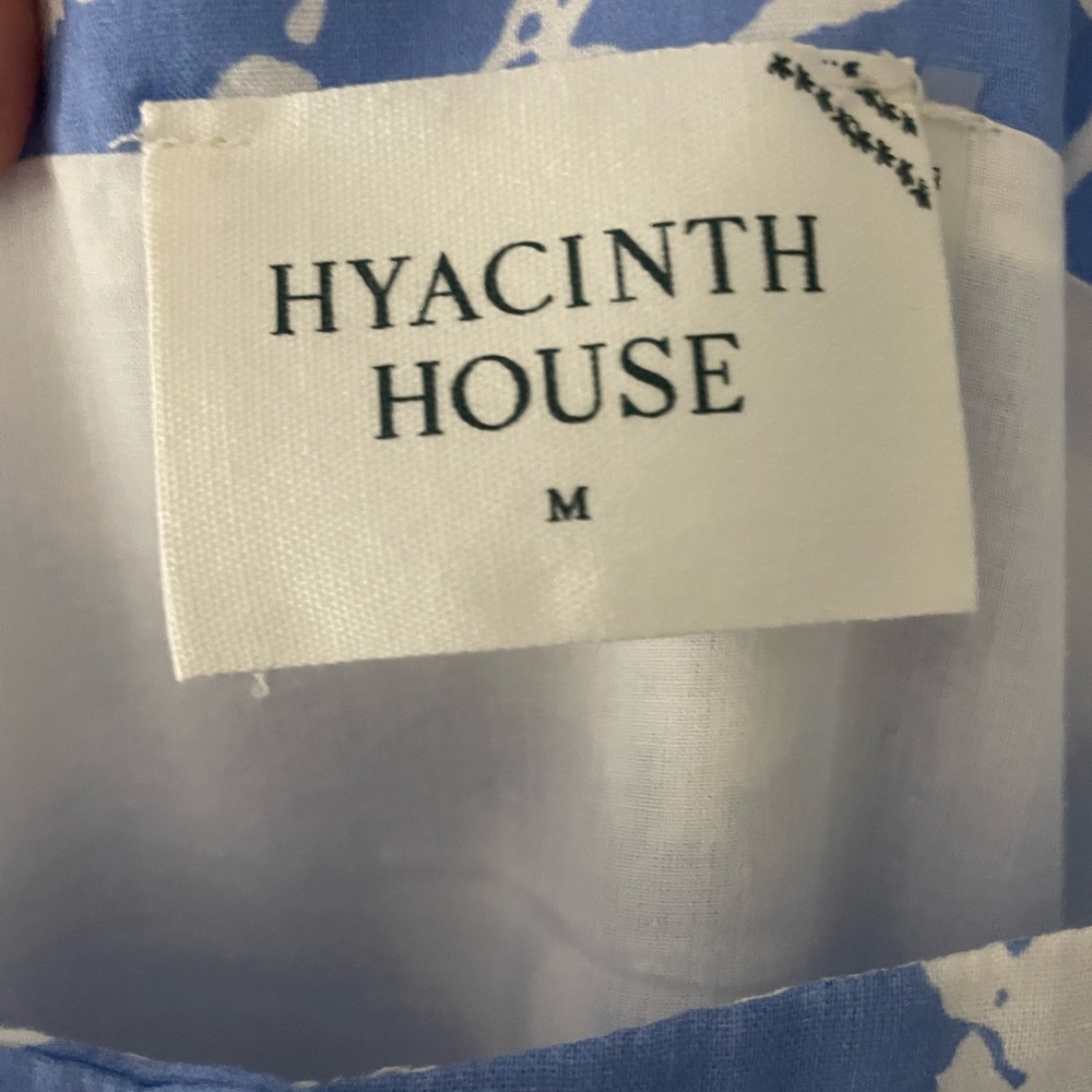 Hyacinth House blue and white floral lupine midi dress - Picture 3 of 4